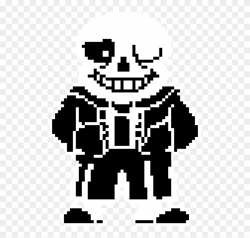 Pixilart - Sans battle sprite by MrLFG