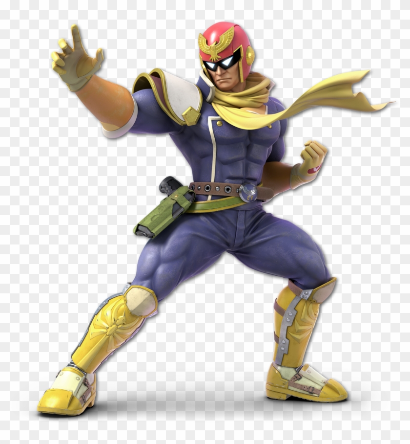 Figurine Toy - Captain Falcon Smash Ultimate Render, HD Png Download ...