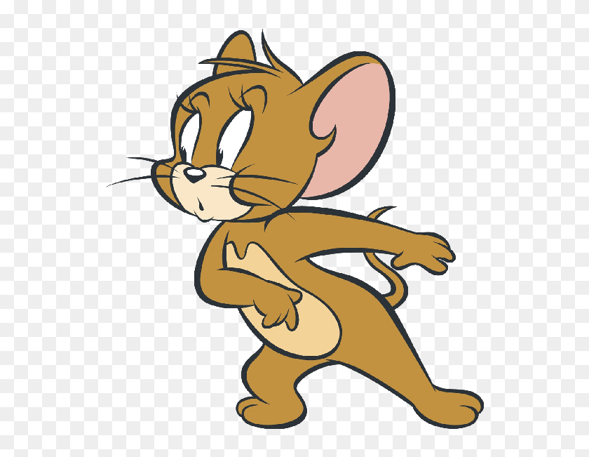 Cartoon Characters Tom And Jerry Clipart - Jerry From Tom And Jerry  Transparent, HD Png Download - 540x571(#6704511) - PngFind