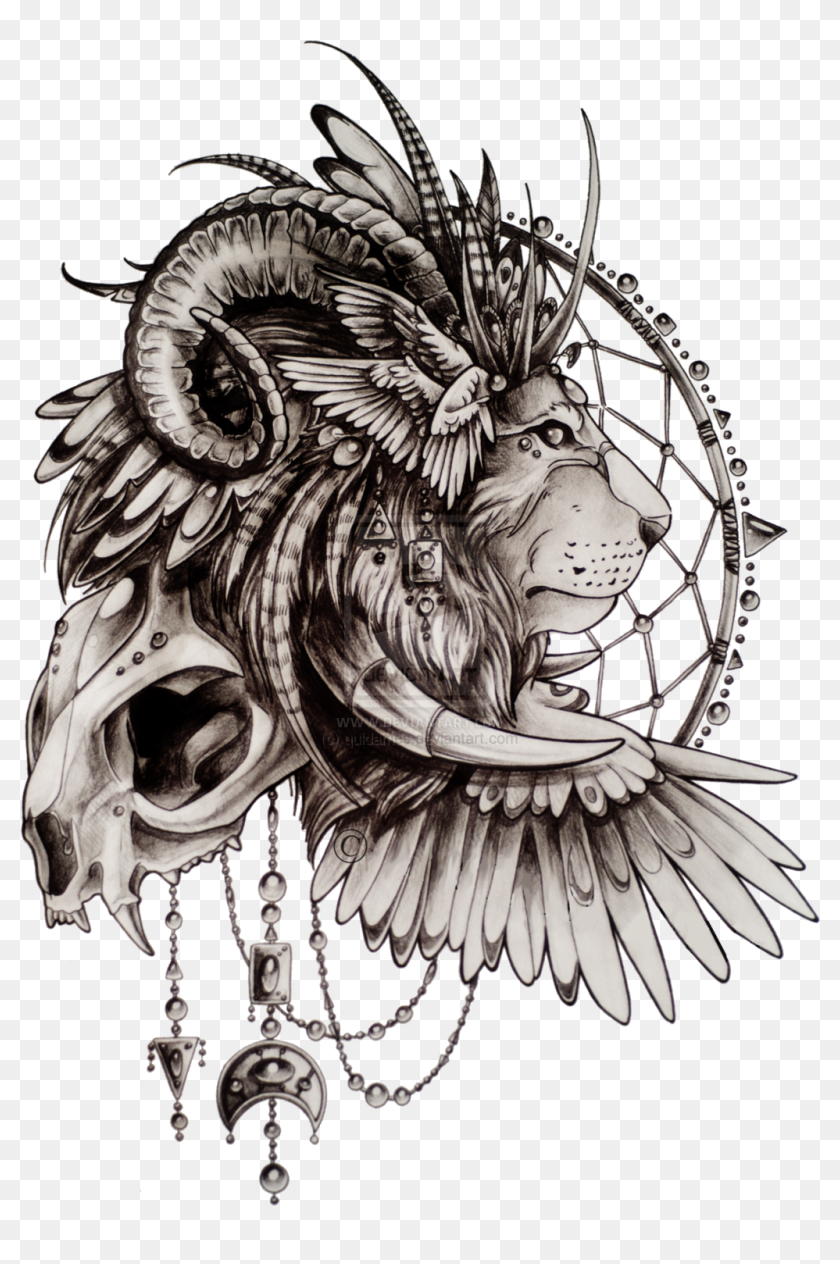 Shiva Tattoo Png - Tattoo Löwe Und Widder, Transparent Png -  1024x1493(#6705084) - PngFind