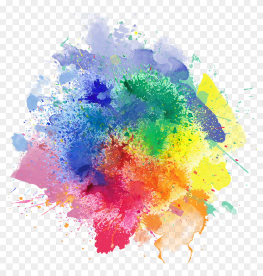 Clip Art Desktop Wallpaper Openclipart Color Image - Color Splash  Transparent Background, HD Png Download - 1024x1024(#6707721) - PngFind