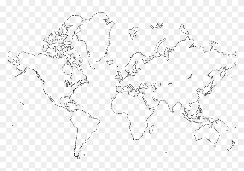 World Map Outline Large Hd Png Download 800x533 Pngfind