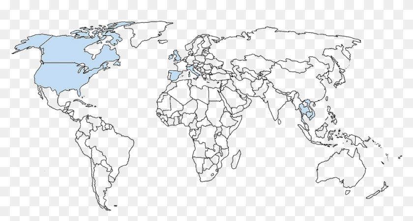 Map Of The World Countries Blank, HD Png Download ... Map Of The World Countries Blank, HD Png Download ...