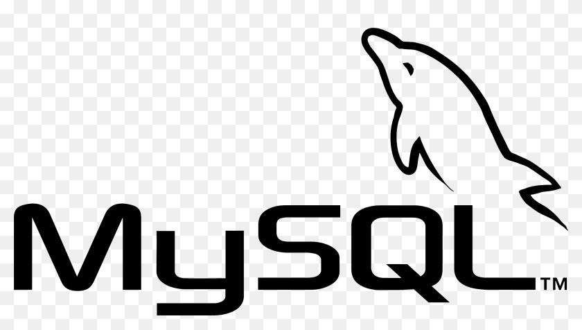 Mysql Logo Png - Mysql Black And White, Transparent Png - 2172x1128 ...