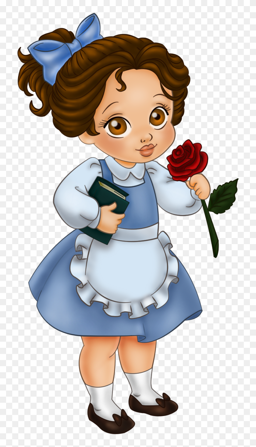 Belle Beast Ariel Disney Princess Drawing - Baby Princess Disney Cartoon,  HD Png Download - 1000x1448(#6715976) - PngFind
