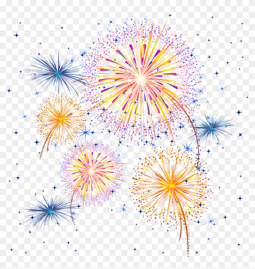 Fire Crackers Show Png , Png Download - Transparent Background Fireworks  Clipart, Png Download - 3519x3534(#6716059) - PngFind