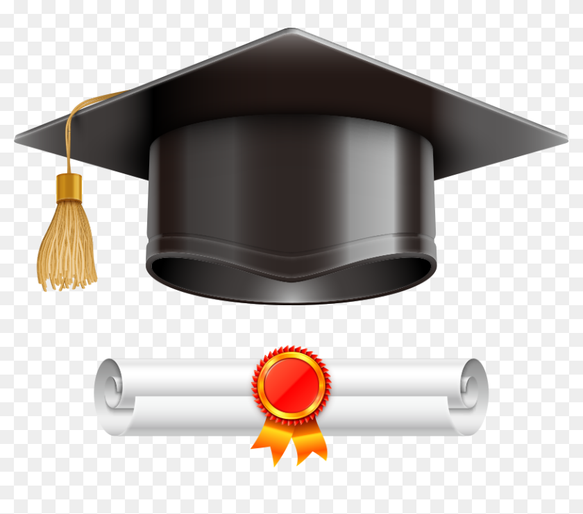 Download Graduation Hat And Scroll Hd Png Download 833x661 6718368 Pngfind