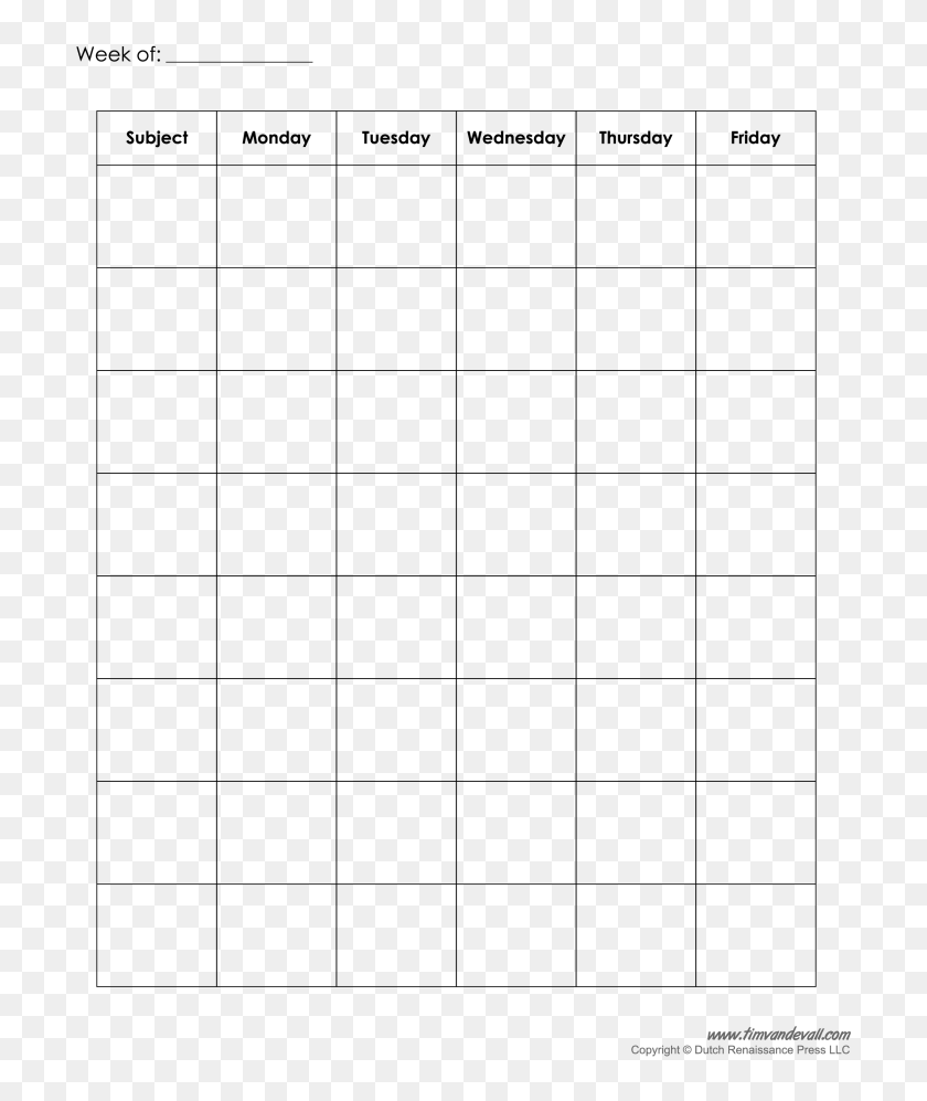 Weekly Schedule Template Pdf, HD Png Download - 791x1024(#6719275 ...
