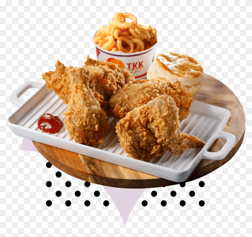 4 Pieces Chicken Large - Crispy Fried Chicken, HD Png Download