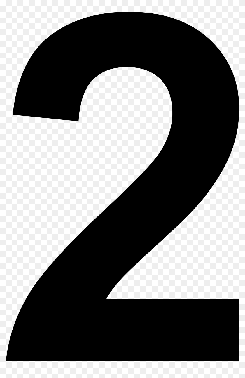 Numbers 2 Clipart Black, HD Png Download - 3500x3500(#6738105) - PngFind