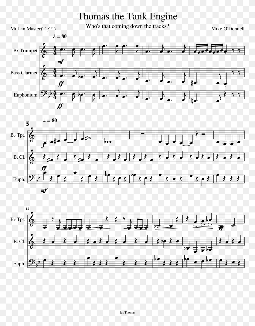 Thomas The Tank Engine Theme Trumpet HD Png Download 850x1100 