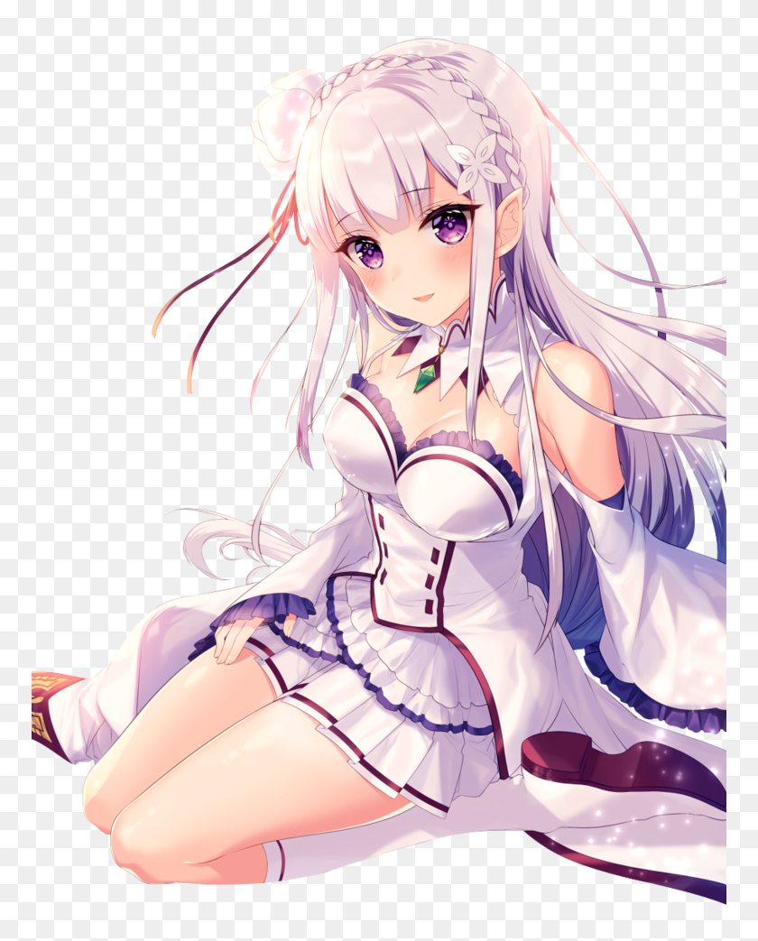 Transparent Re Zero Png Emilia Re Zero Png Png Download 771x963 673 Pngfind