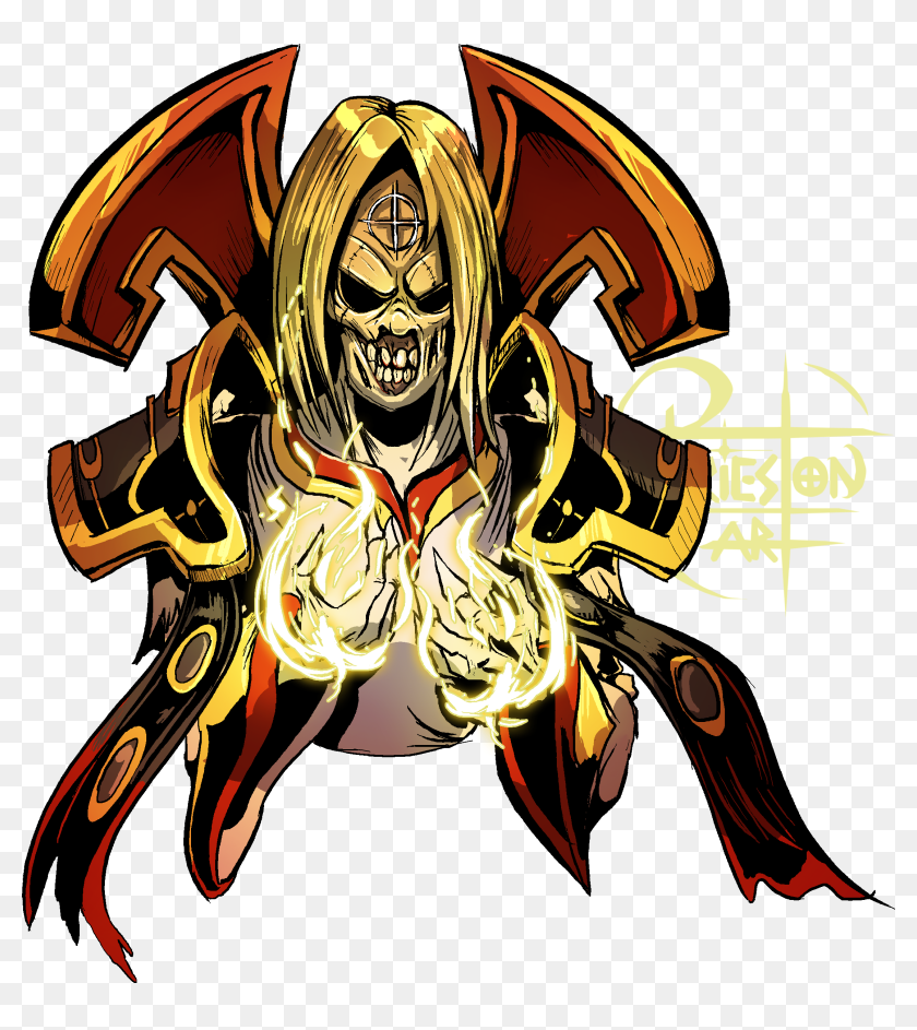 Undead Priest Wow Art Hd Png Download 2209x2375 6739179 Pngfind