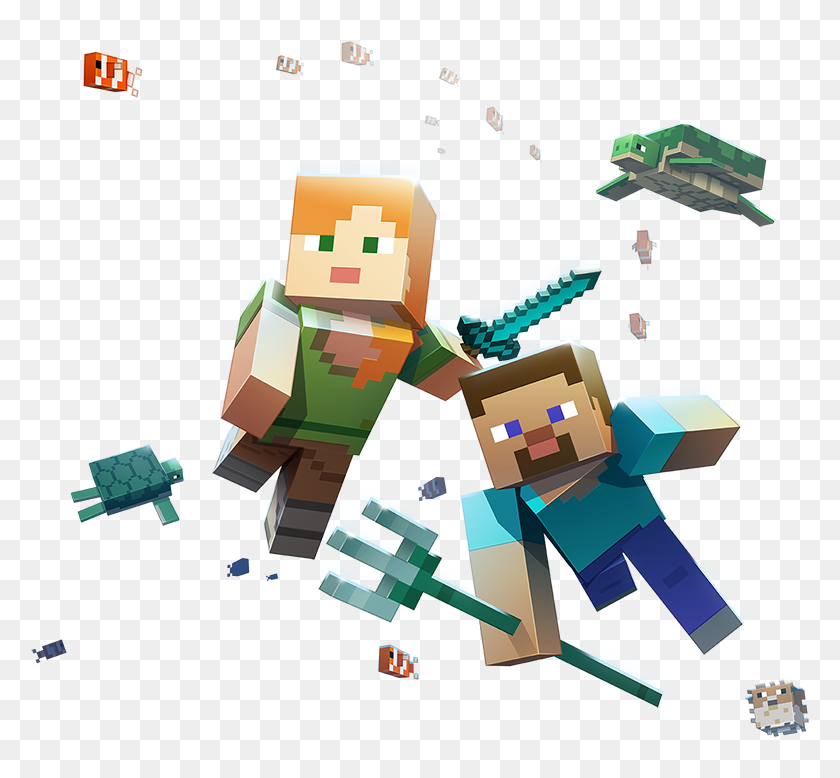 Minecraft Alex With Sword, HD Png Download - 800x707(#6742627) - PngFind