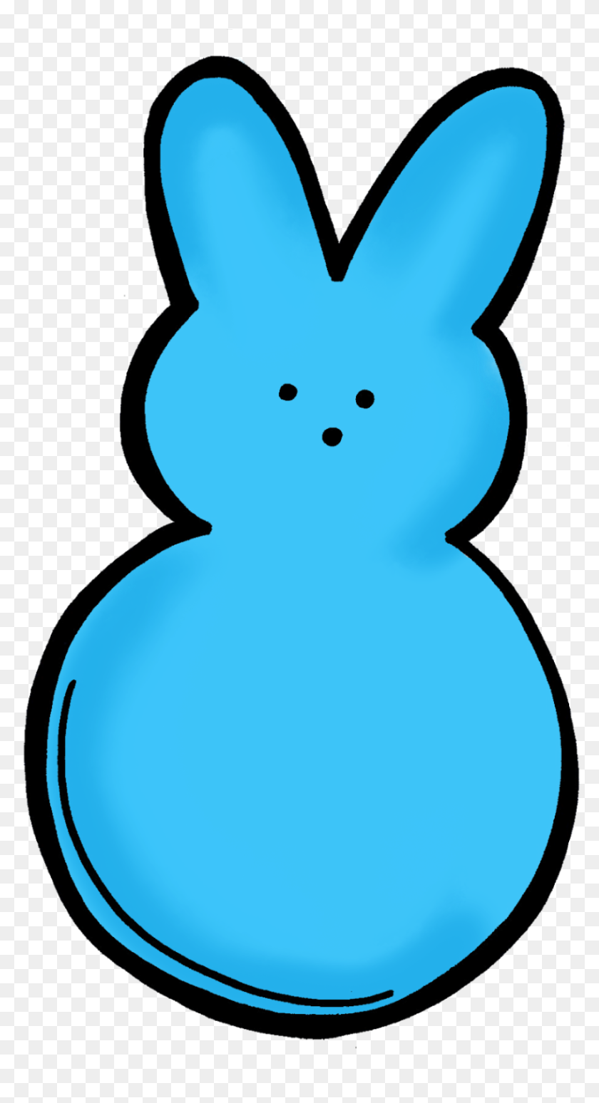 Easter Bunny Rabbit Peeps Clip Art - Easter Bunny Clipart By Creative