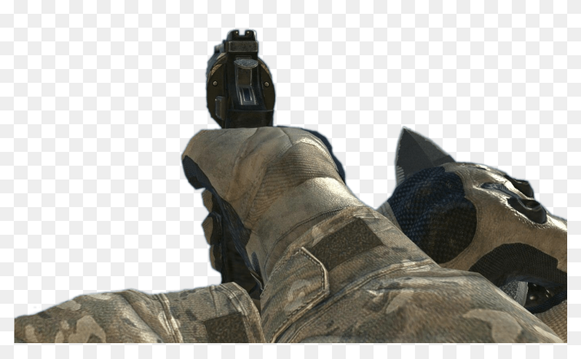 Call Of Duty Pistol And Knife, HD Png Download - 1383x909(#6749449 ...