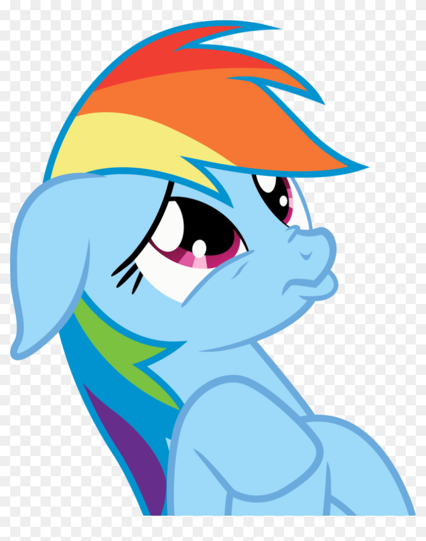 Rainbow Dash Sad Face HD Png Download 808x9886749615 PngFind.