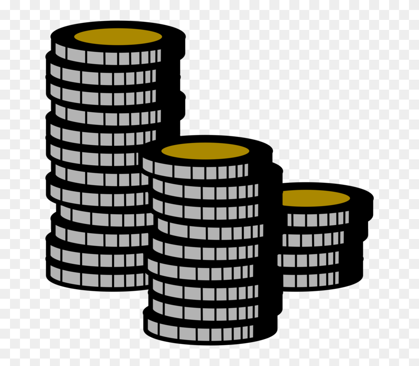 Stacks Of Coins Clipart Free, HD Png Download - 750x750(#6755011) - PngFind