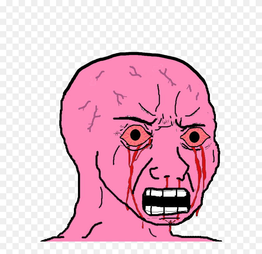 Pink Wojak , Png Download - Pink Wojak, Transparent Png - 584x735