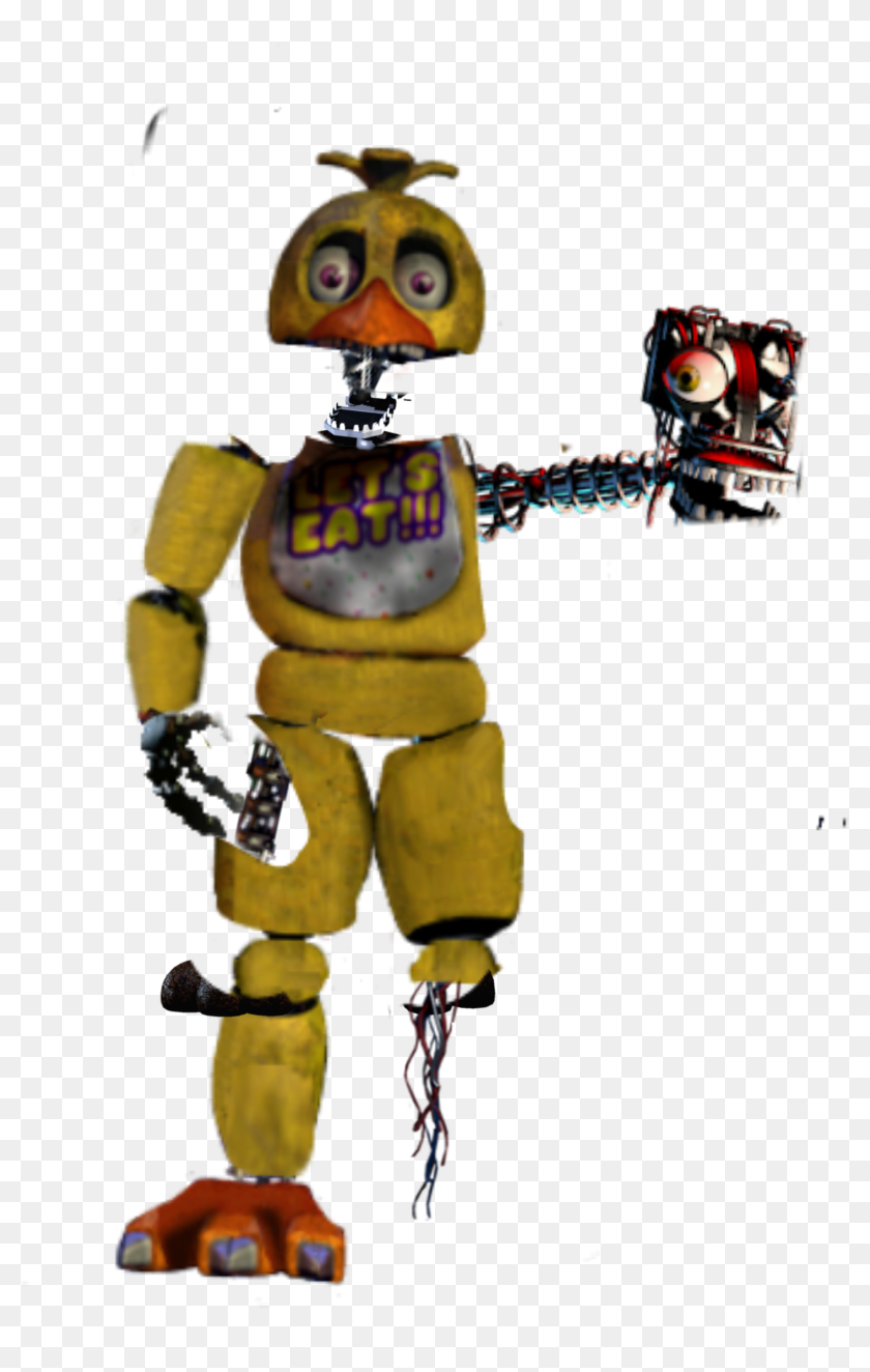 Fnaf 2 Withered Chica Full Body Hd Png Download 2289x2289