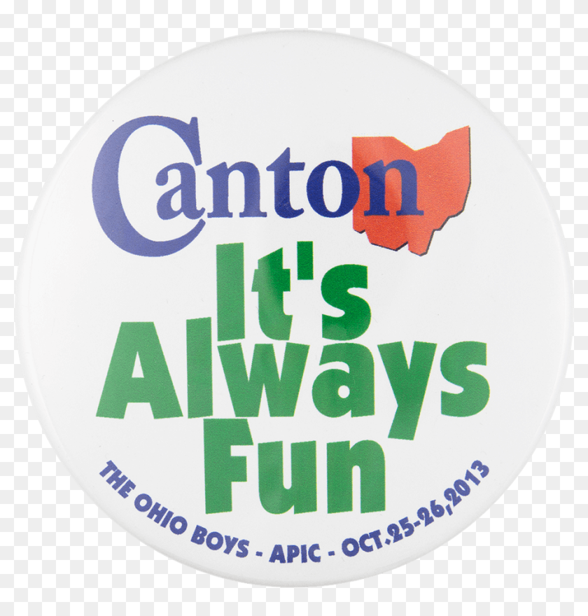 Canton Event Button Museum - Label, HD Png Download - 1000x979(#6761187 ...