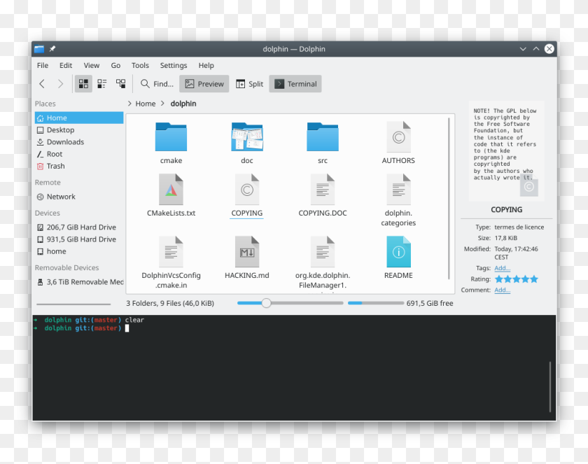 dolphin file manager macos
