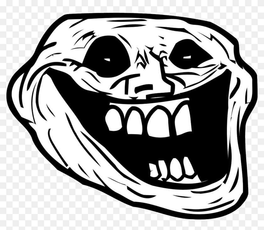 Free: Download Meme Coloring Pages - Troll Face Angry Png 