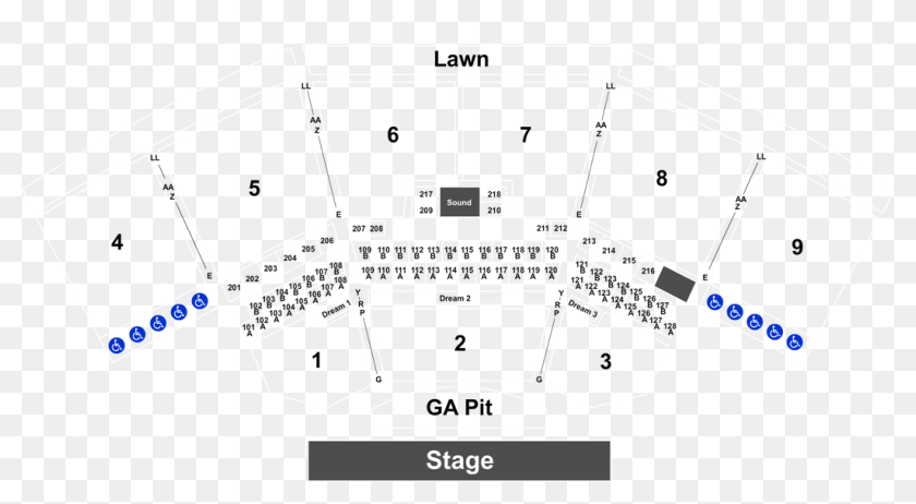 Keybank Pavilion Seating Chart Hd Png