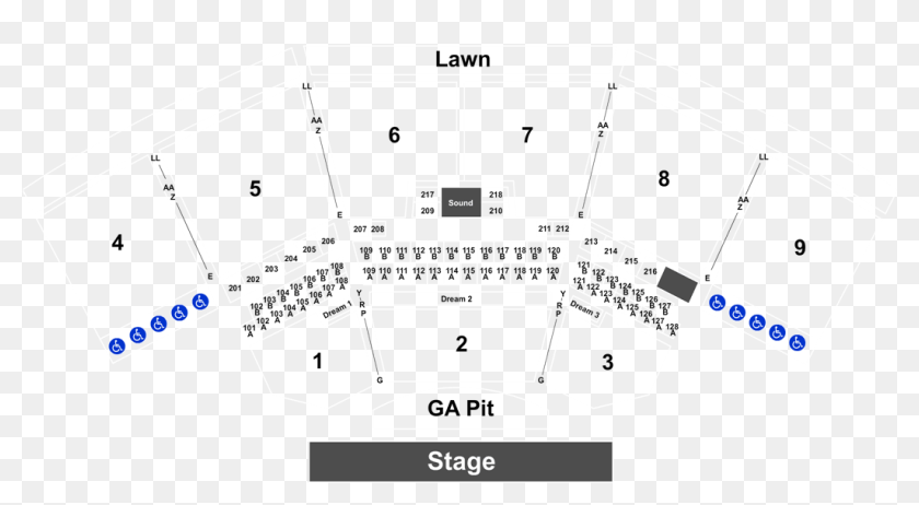 Keybank Pavilion Seating Chart With Seat Numbers