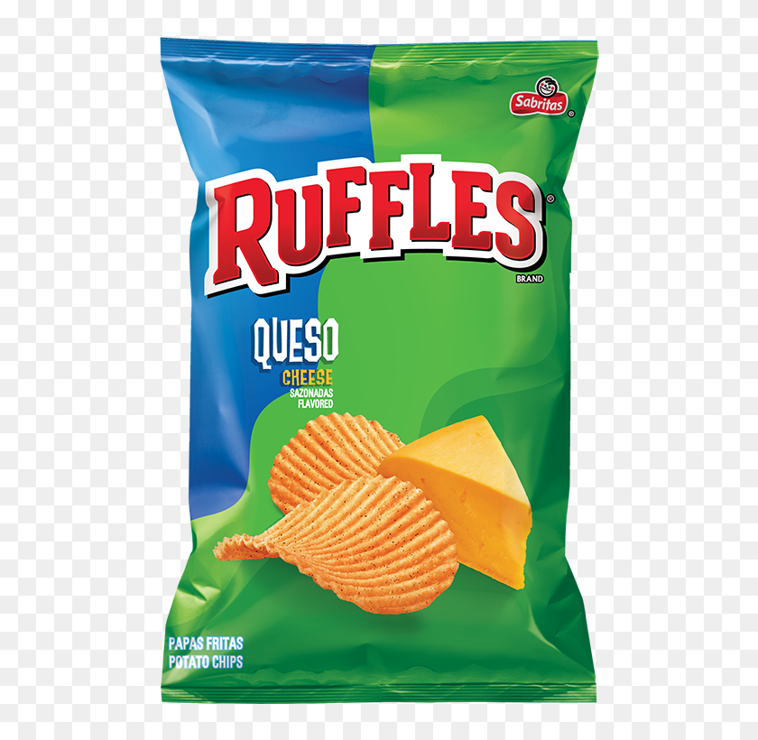 Ruffles® Queso Cheese Flavored Potato Chips - Potato Chip, HD Png ...