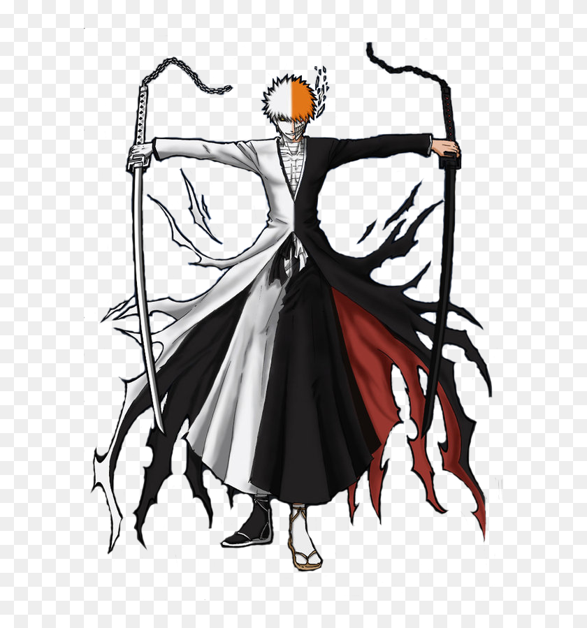 Ichigo Kurosaki Getsuga Tensho Vasto Lord Hollow Bleac - Ichigo Render -  Free Transparent PNG Clipart Images Download