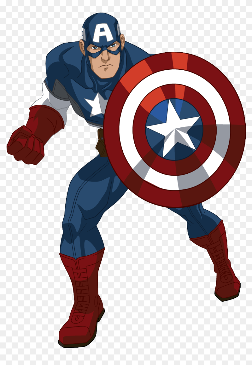 America Comics Spider-man Captain Cartoon Marvel Clipart - Captain America Avengers  Cartoon, HD Png Download - 855x1185(#6782313) - PngFind