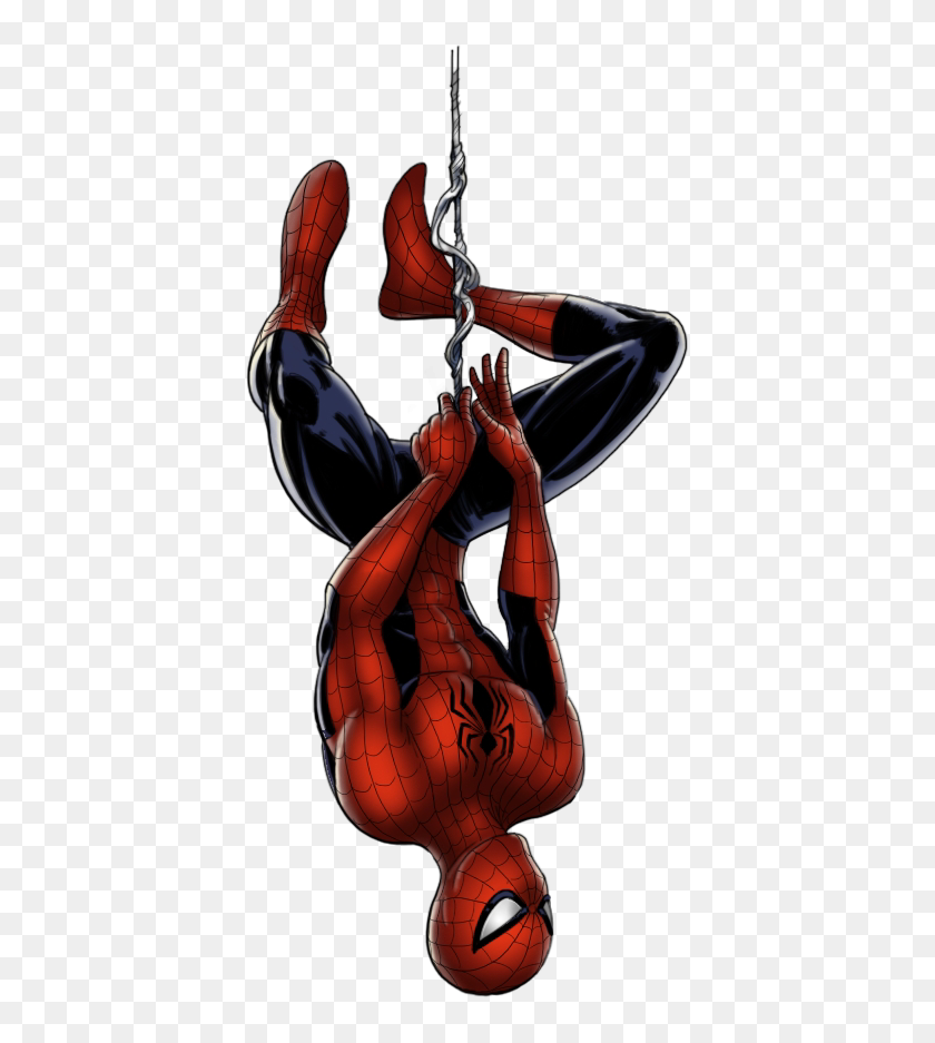 Spiderman Marvel Comics Png Spiderman Hanging Upside Down 