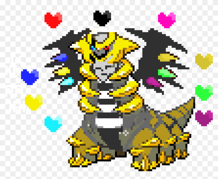 Giratina Shiny Gif Png Pixel Art Pokemon Giratina Transparent Png 1061x1 Pngfind