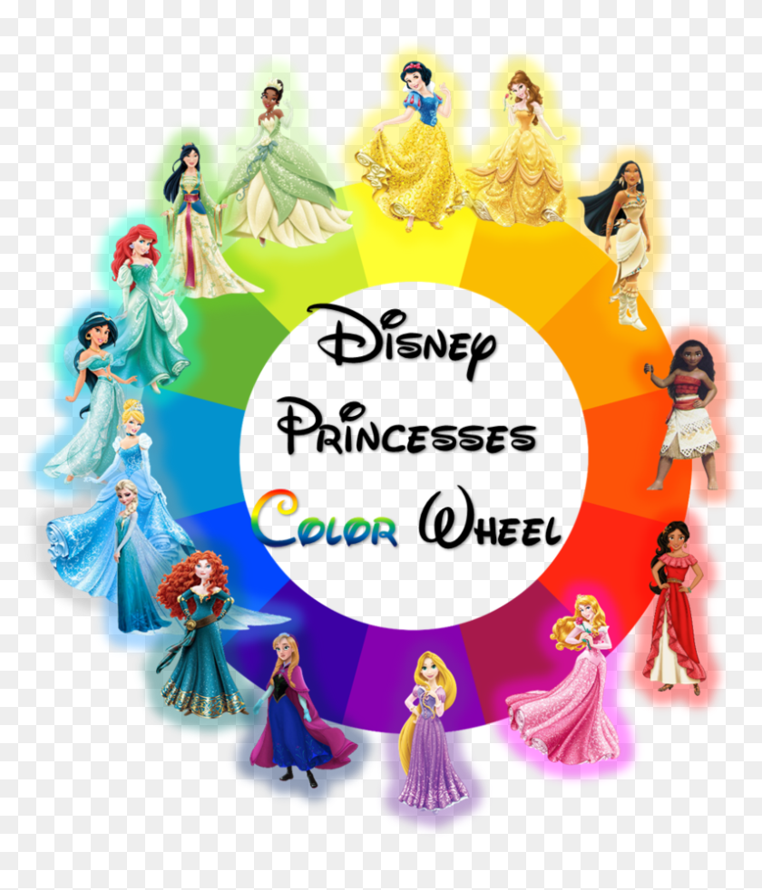 Disney Characters Color Wheel, HD Png Download - 870x919(#6784950) - PngFind