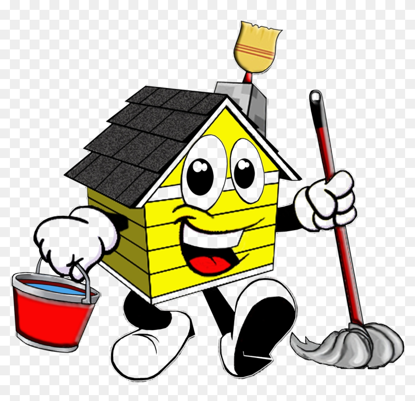 Cleaning Clipart Trans - House Cleaning Cartoon, HD Png Download -  1152x1059(#6786117) - PngFind