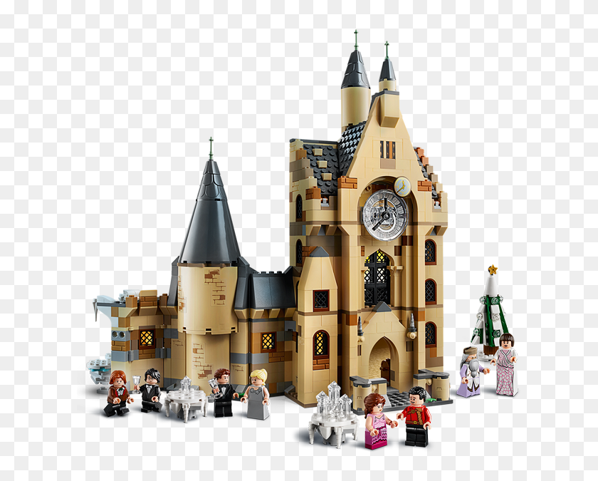 lego harry potter great hall and whomping willow and clock tower