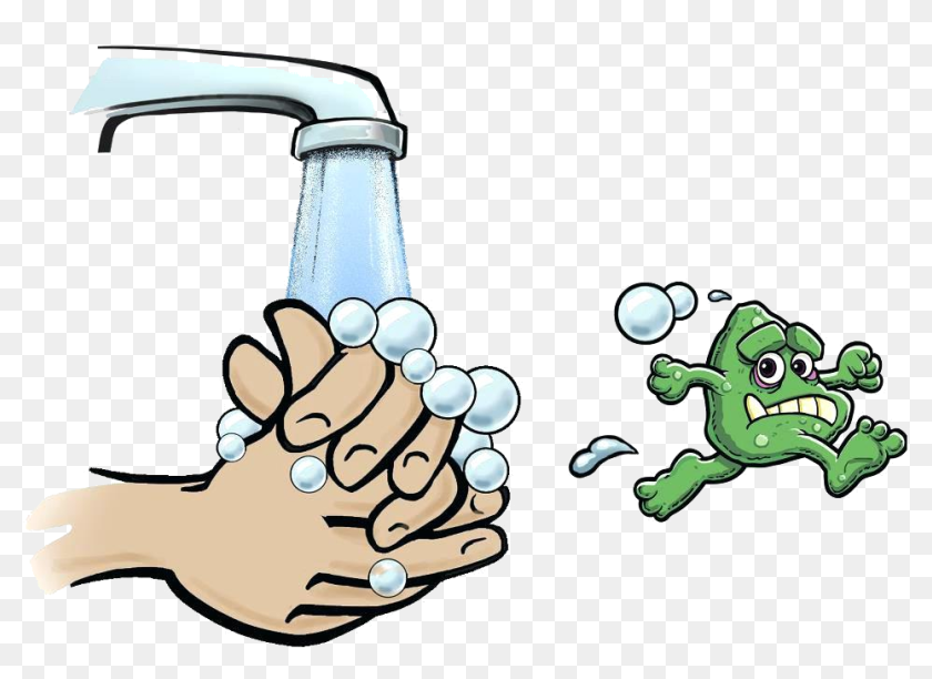 Washing Hands Clipart Clean Vector Illustration Wash Clip Art Hand Washing Hd Png Download 960x7 Pngfind