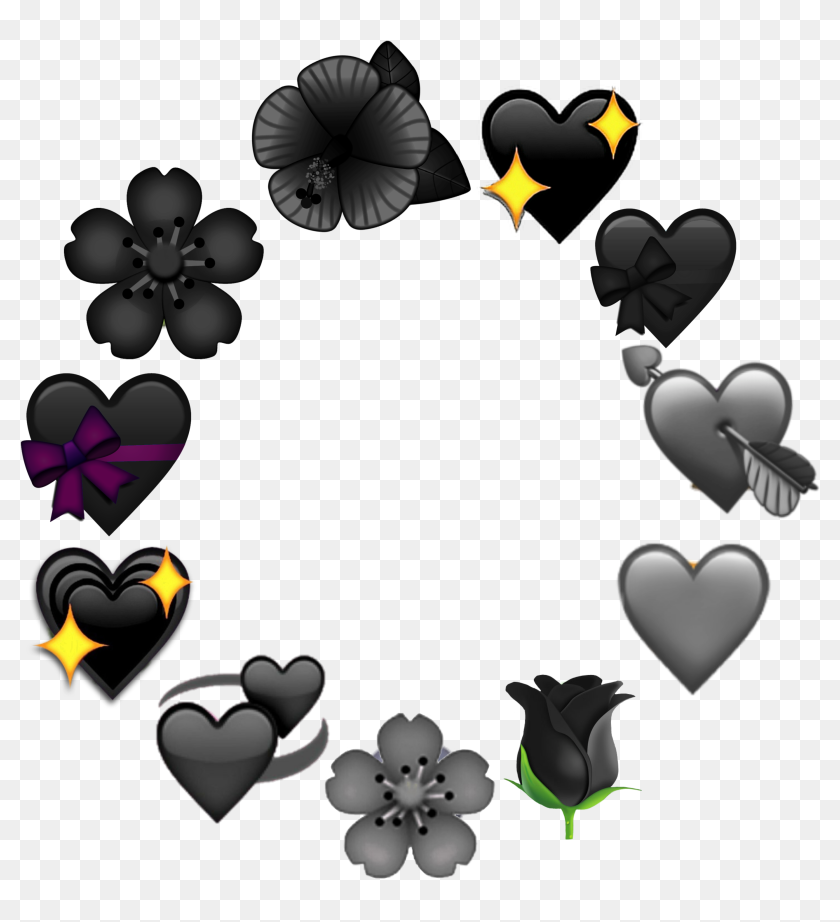  black emojis circle aesthetic  tumblr editing Black 