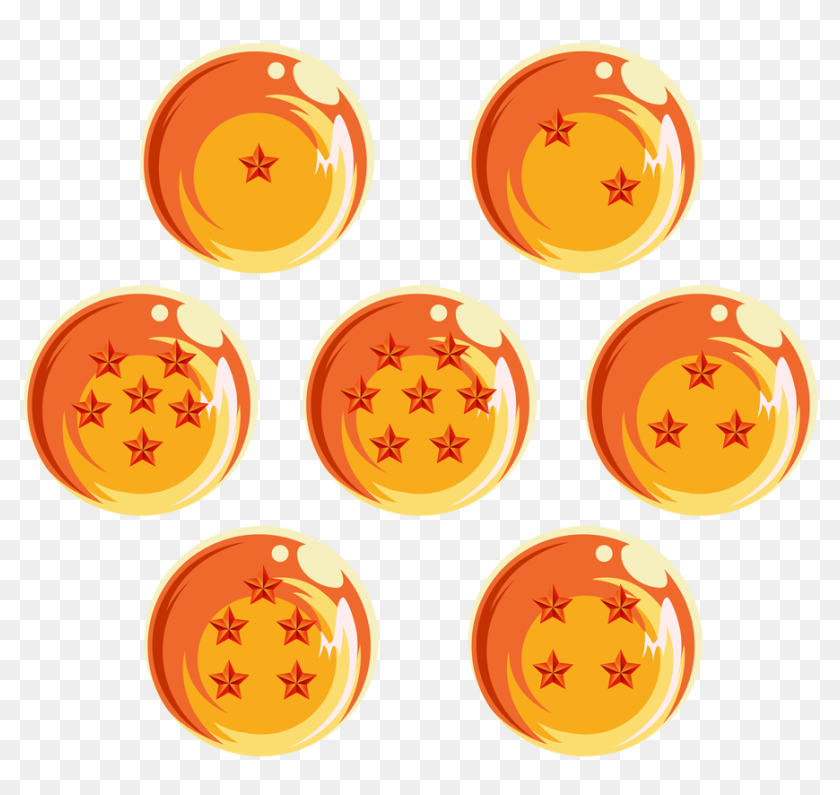 Esferas Del Dragon Lineart - Dragon Ball Z Dragon Balls Art, HD