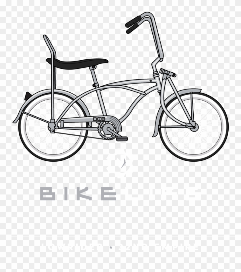 white lowrider bike