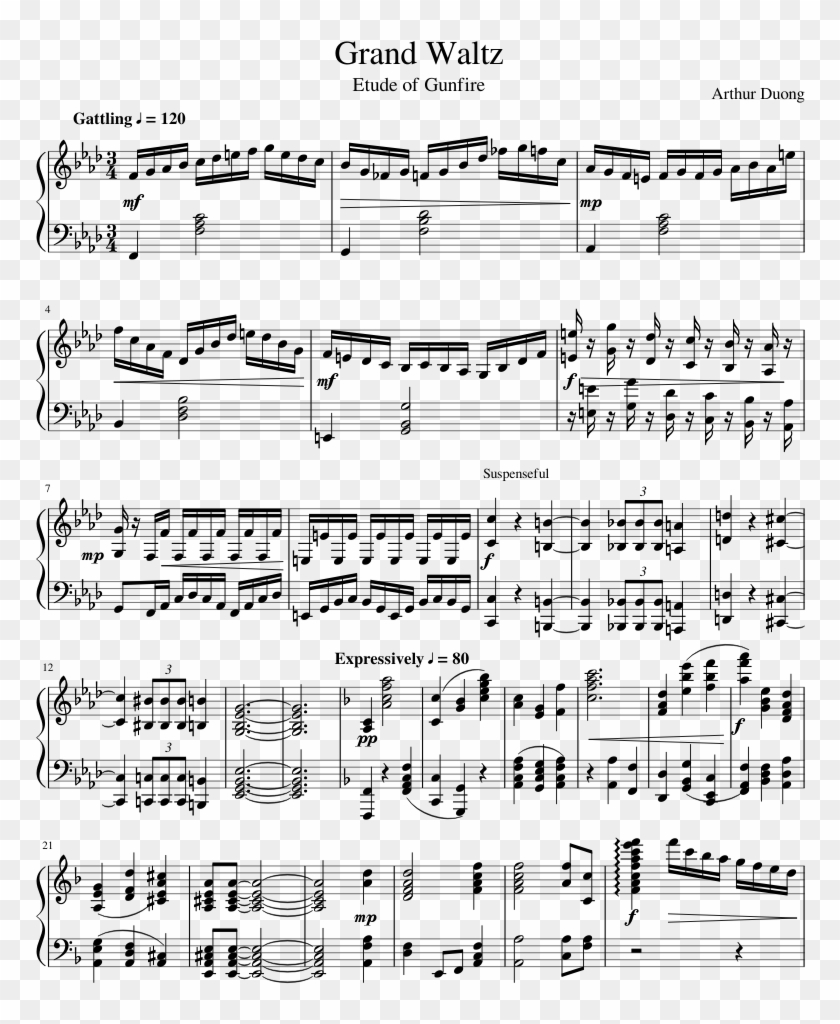Etude Of Gunfire Partitura Dura Daddy Yankee Hd Png Download 850x1100 682488 Pngfind