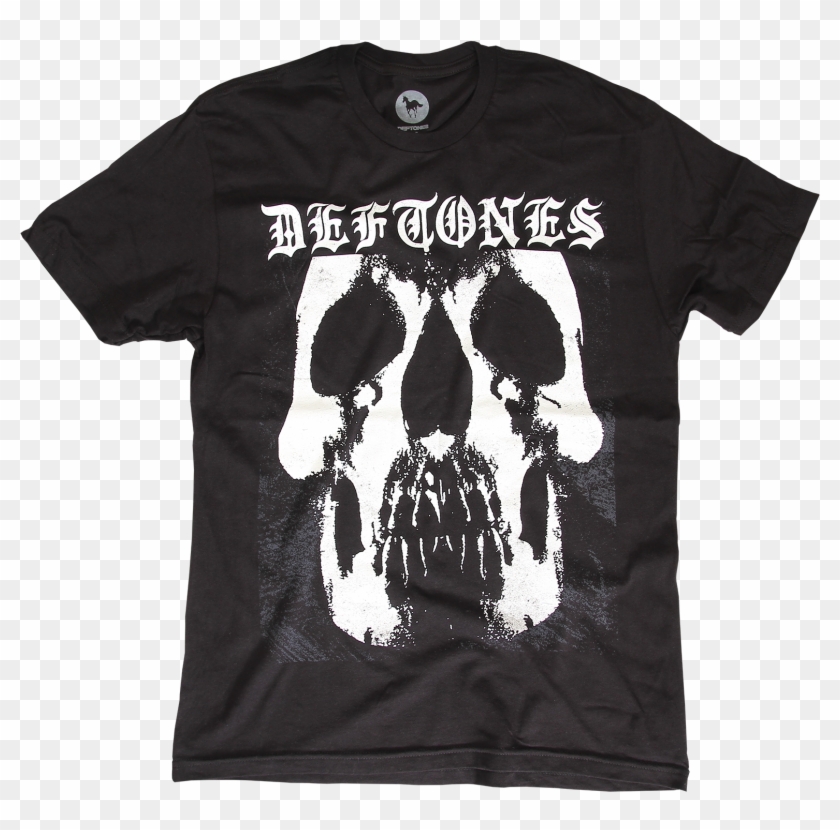 Glowing Skull Black T-shirt $30 - Deftones Deftones, HD Png Download ...
