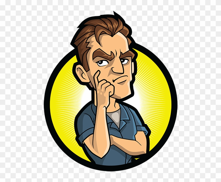 Reasonably Angry Man - Angry Man Cartoon Logo Png, Transparent Png -  533x624(#688462) - PngFind