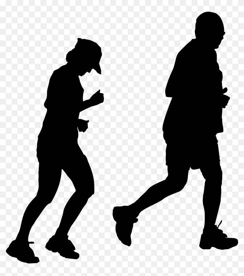 man running silhouette clip art