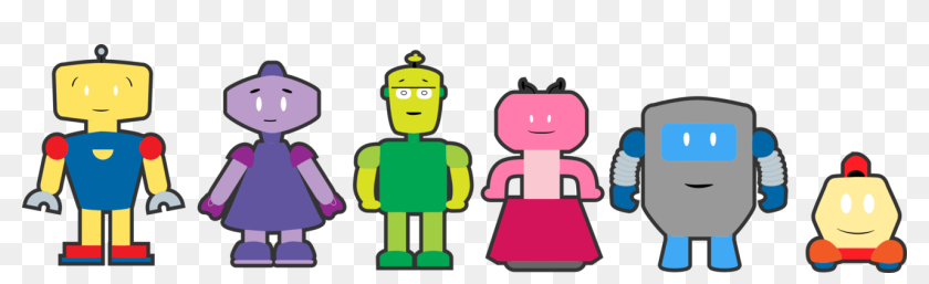 Robots Cartoon Png Transparent Png 1314x340 Pngfind