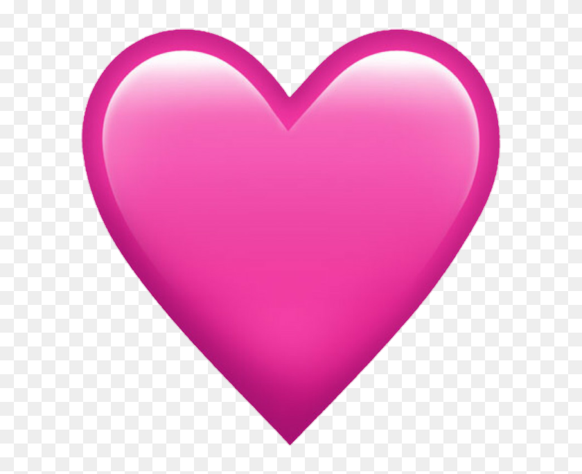 corazon #rosa - Iphone Pink Heart Emoji, HD Png Download - 720x662(#6809867) - PngFind