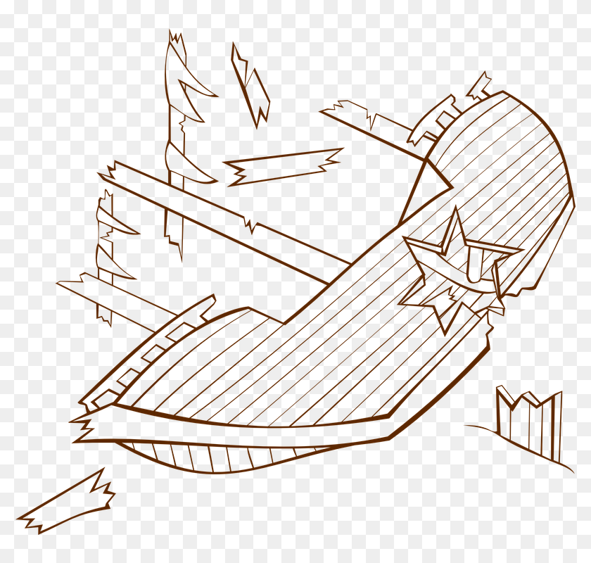 pirate ship drawings easy