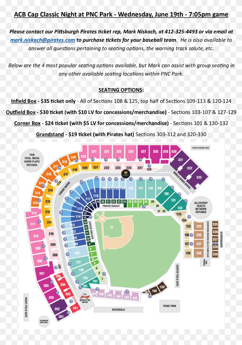 Seat Number Pnc Park Seating Chart Hd