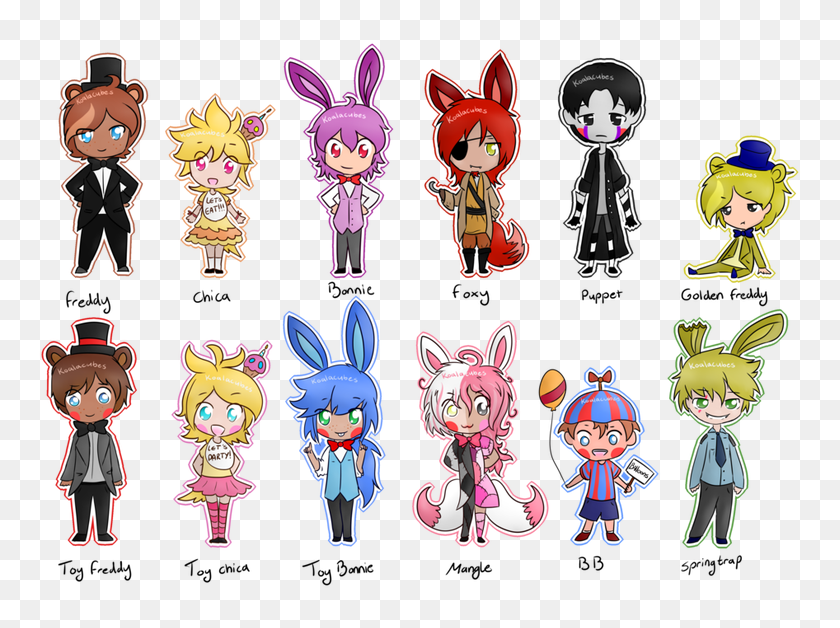 Anime Five Nights at Freddy's Fan art, Anime, png